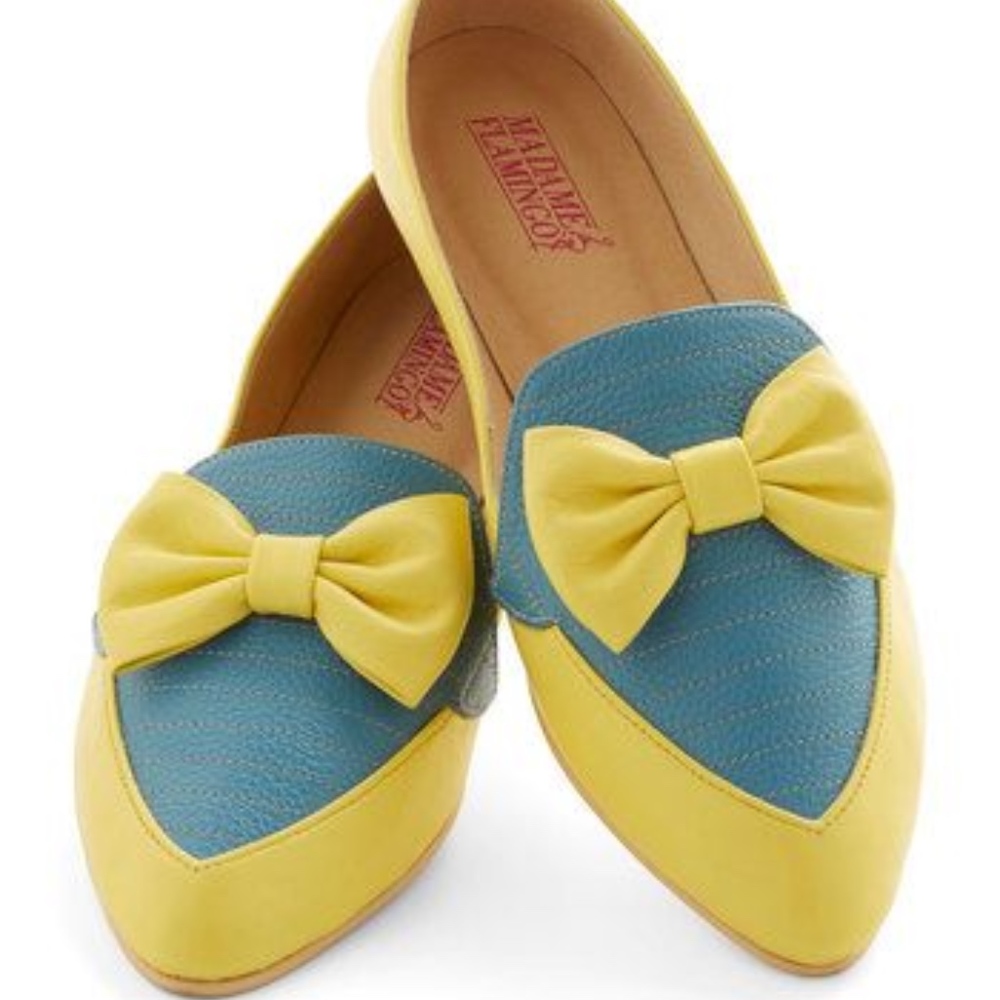 NIB Madame Flamingo "Gelato Getaway Flats", 38